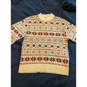 Vintage Fair-Isle Sweater Wool-blend Sweater